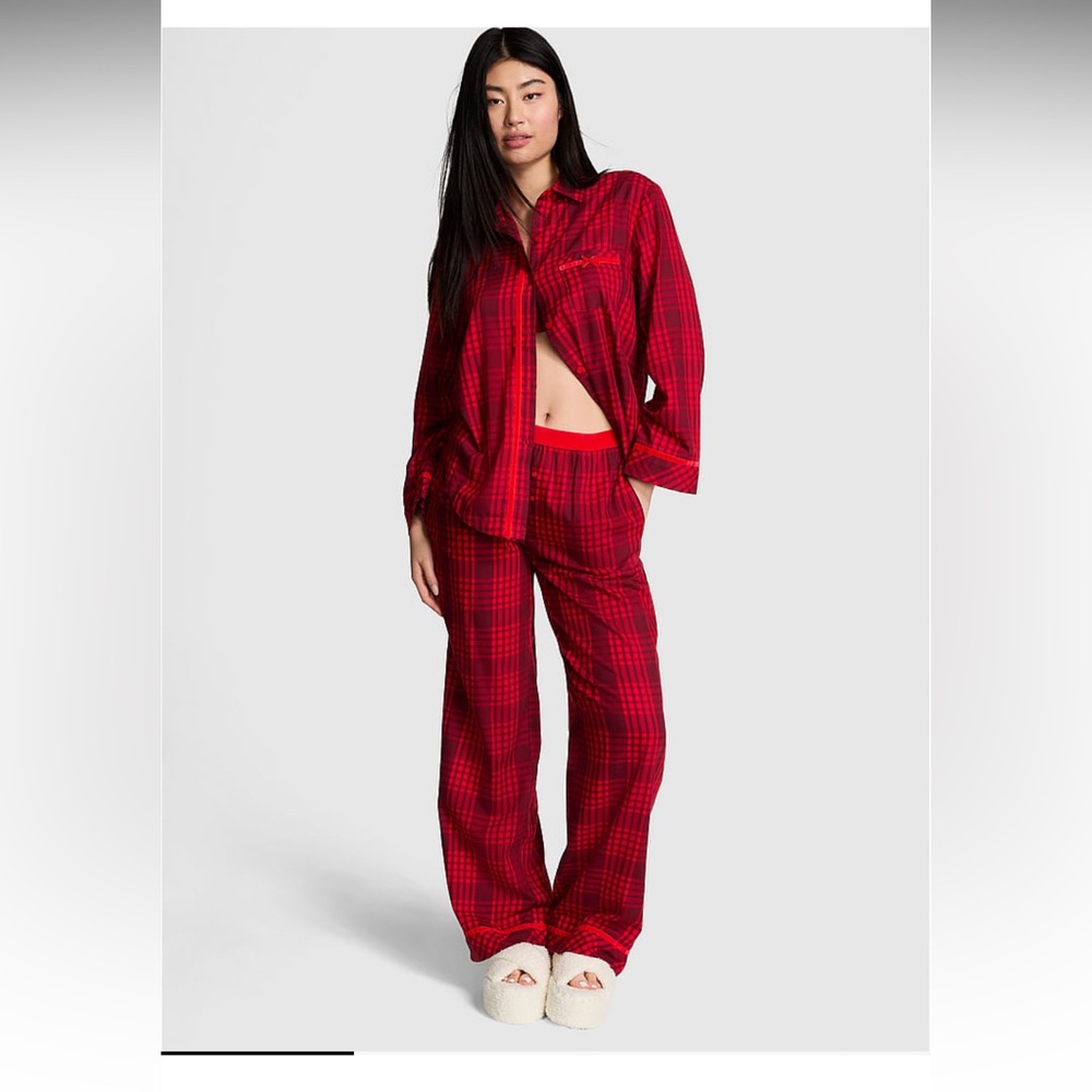 Victoria’s Secret Flannel Red Pajama Set